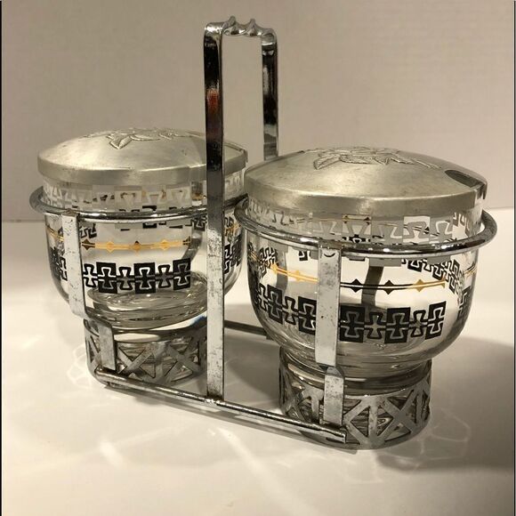 MCM Libbey Double Condiment Caddy - Picture 1 of 7